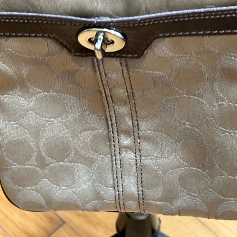 Coach Tan and Brown Leather Women's Bag